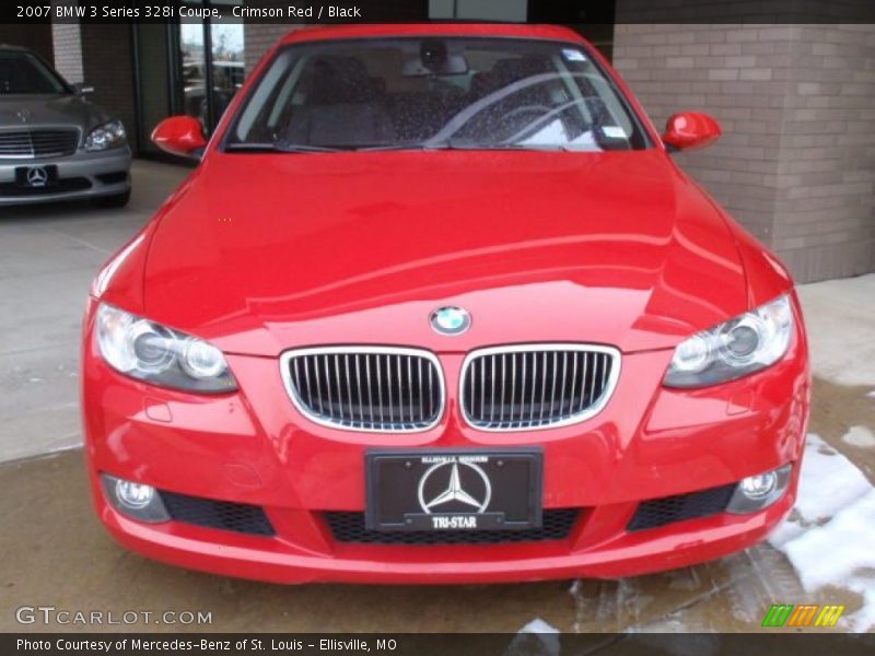 Crimson Red / Black 2007 BMW 3 Series 328i Coupe