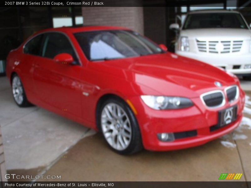 Crimson Red / Black 2007 BMW 3 Series 328i Coupe