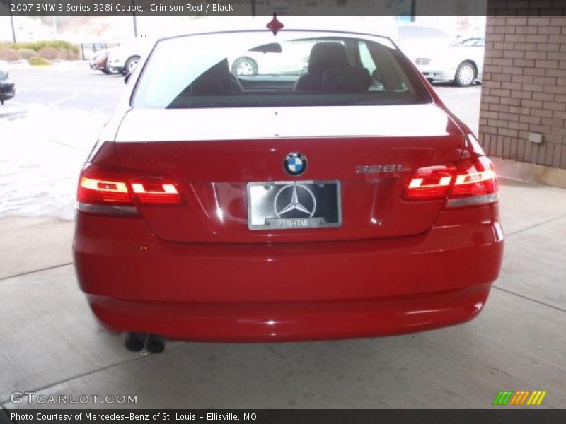 Crimson Red / Black 2007 BMW 3 Series 328i Coupe