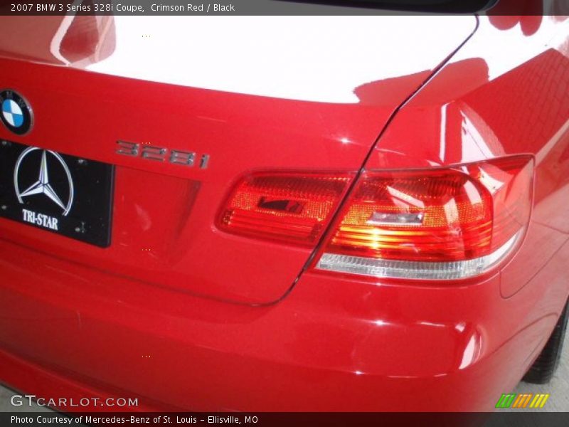 Crimson Red / Black 2007 BMW 3 Series 328i Coupe