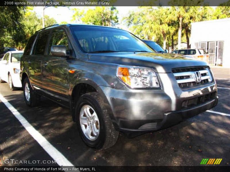 Nimbus Gray Metallic / Gray 2008 Honda Pilot Value Package