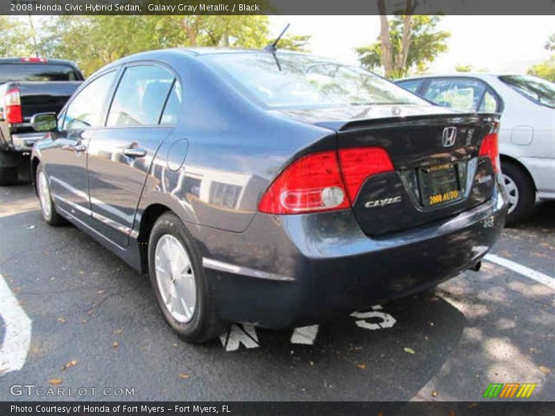 Galaxy Gray Metallic / Black 2008 Honda Civic Hybrid Sedan