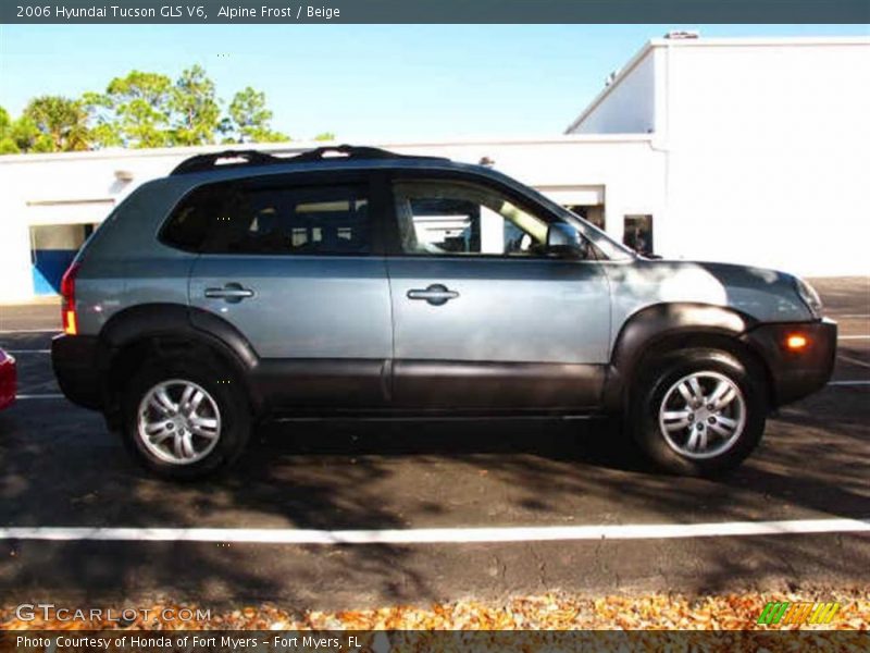 Alpine Frost / Beige 2006 Hyundai Tucson GLS V6