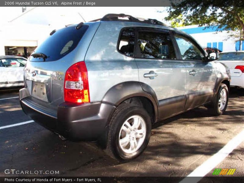 Alpine Frost / Beige 2006 Hyundai Tucson GLS V6