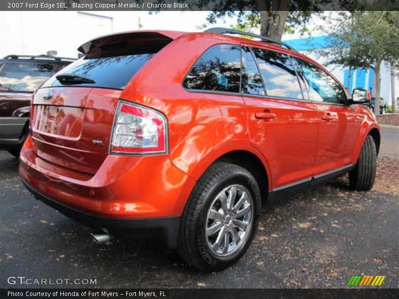 Blazing Copper Metallic / Charcoal Black 2007 Ford Edge SEL