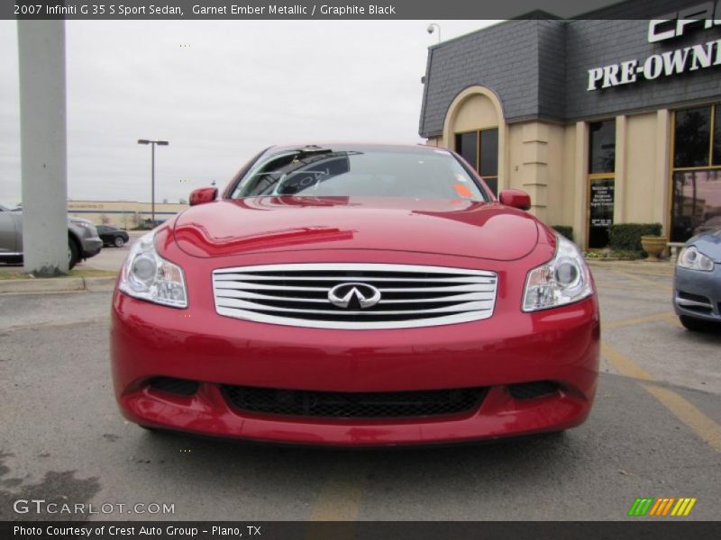 Garnet Ember Metallic / Graphite Black 2007 Infiniti G 35 S Sport Sedan