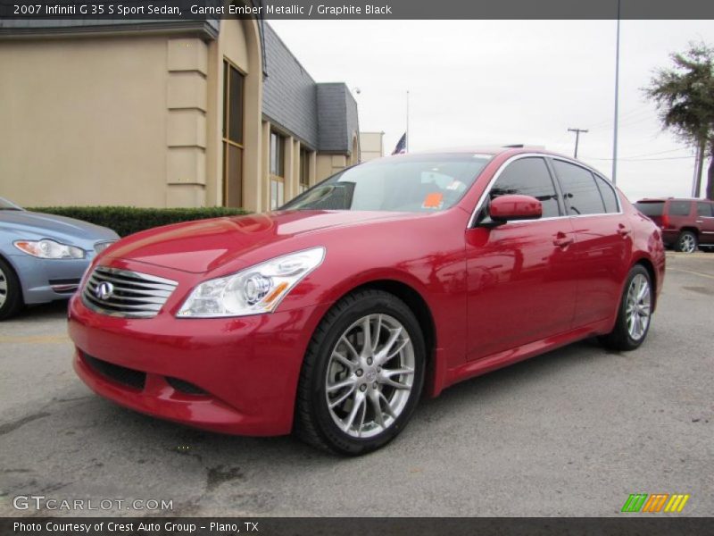 Garnet Ember Metallic / Graphite Black 2007 Infiniti G 35 S Sport Sedan