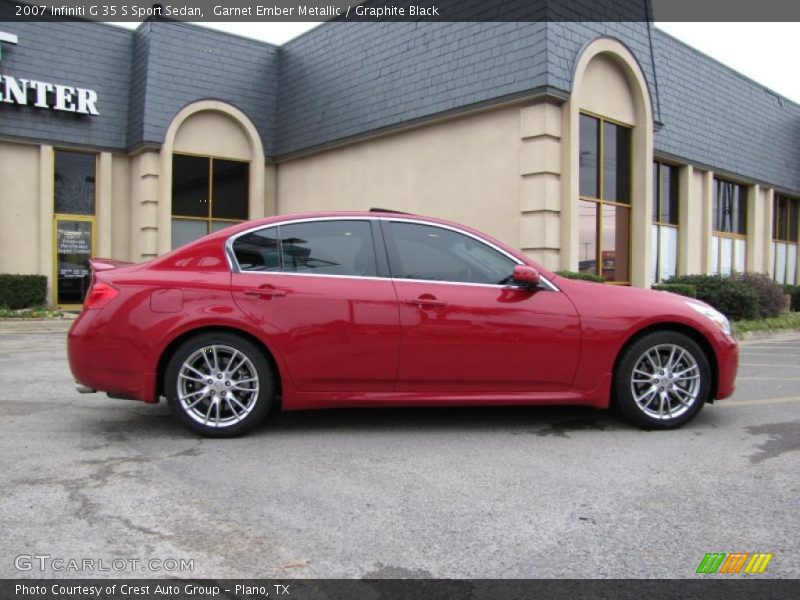 Garnet Ember Metallic / Graphite Black 2007 Infiniti G 35 S Sport Sedan