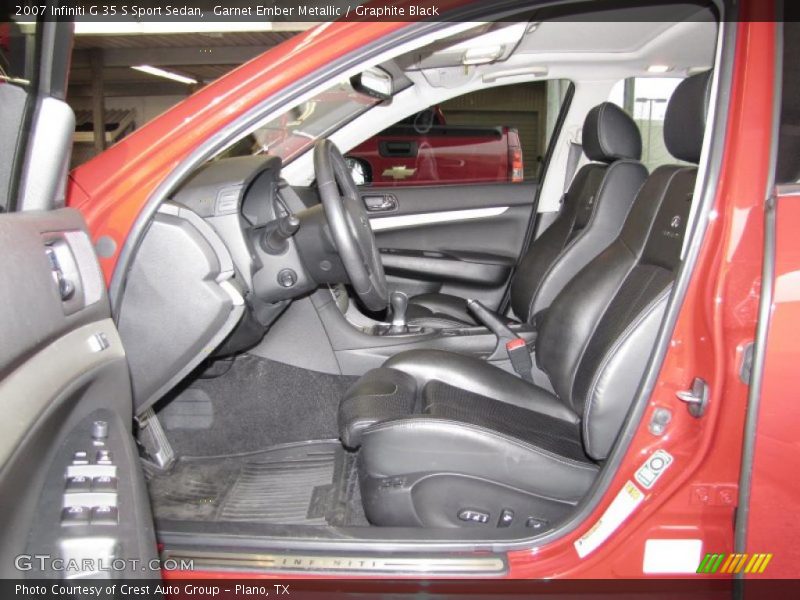 Garnet Ember Metallic / Graphite Black 2007 Infiniti G 35 S Sport Sedan