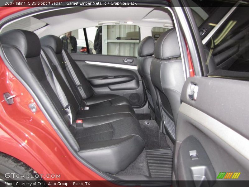 Garnet Ember Metallic / Graphite Black 2007 Infiniti G 35 S Sport Sedan