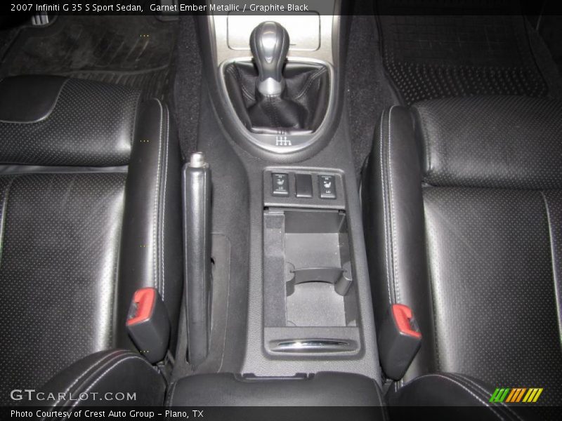 Garnet Ember Metallic / Graphite Black 2007 Infiniti G 35 S Sport Sedan