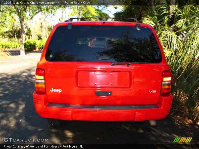 Flame Red / Gray 1998 Jeep Grand Cherokee Laredo 4x4