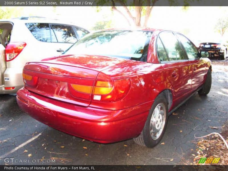 Medium Red / Gray 2000 Saturn S Series SL2 Sedan