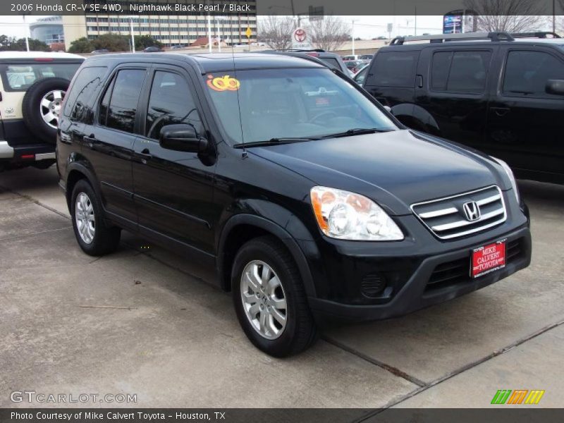 Nighthawk Black Pearl / Black 2006 Honda CR-V SE 4WD