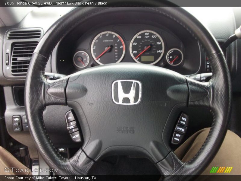 Nighthawk Black Pearl / Black 2006 Honda CR-V SE 4WD