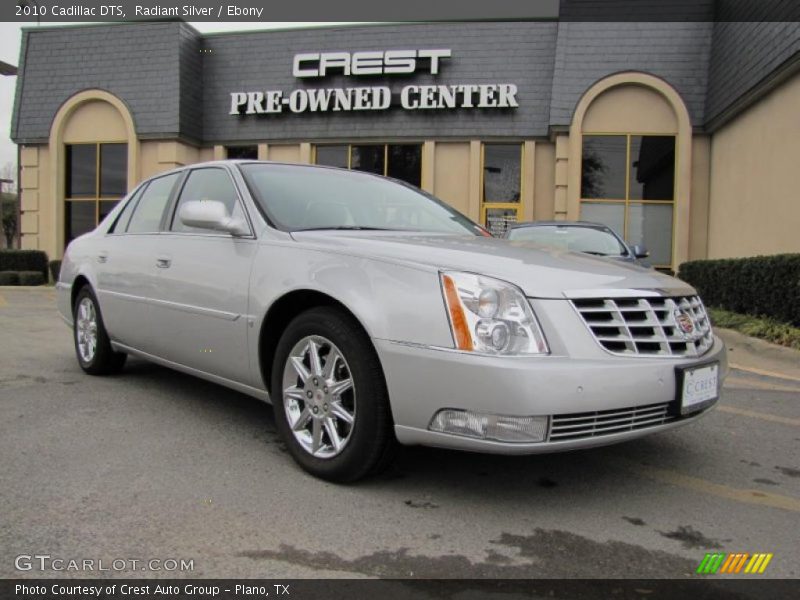 Radiant Silver / Ebony 2010 Cadillac DTS