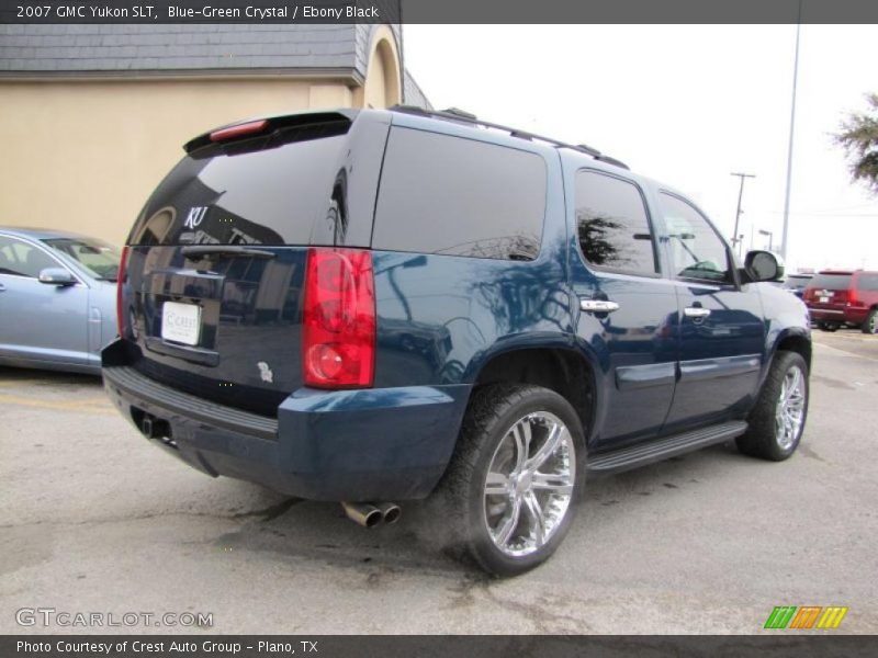 Blue-Green Crystal / Ebony Black 2007 GMC Yukon SLT