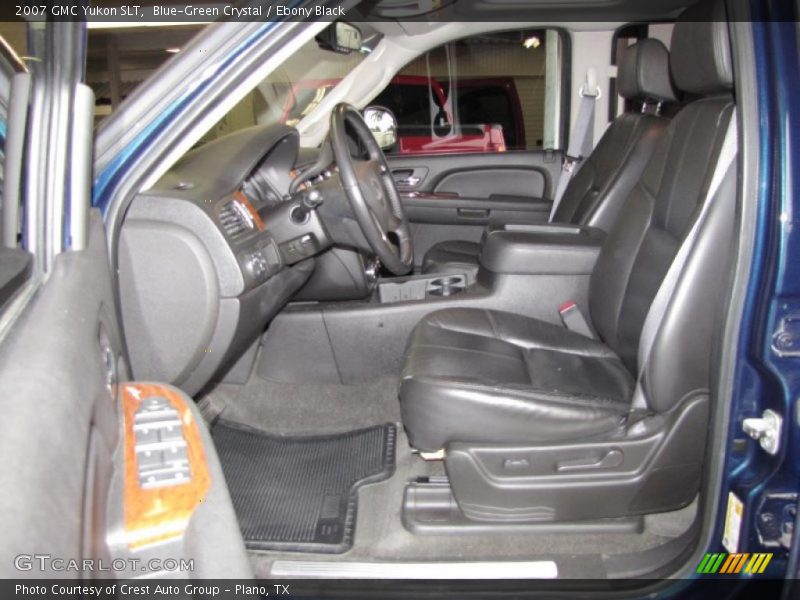 Blue-Green Crystal / Ebony Black 2007 GMC Yukon SLT