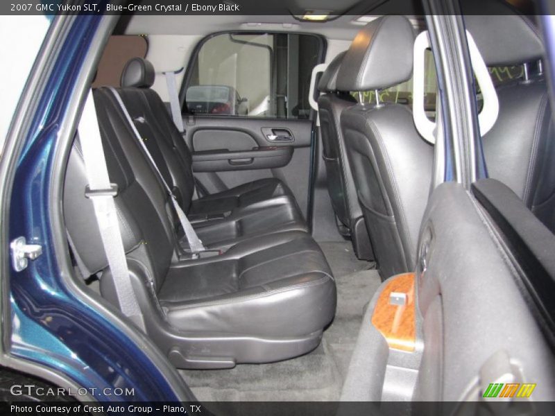 Blue-Green Crystal / Ebony Black 2007 GMC Yukon SLT