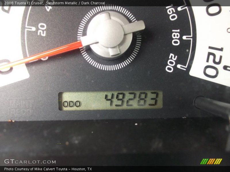 Sandstorm Metallic / Dark Charcoal 2008 Toyota FJ Cruiser