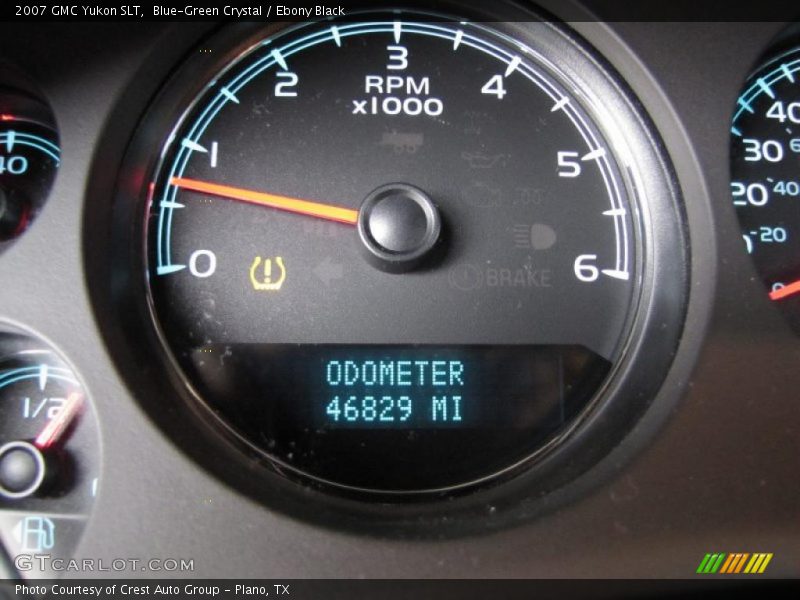 Blue-Green Crystal / Ebony Black 2007 GMC Yukon SLT