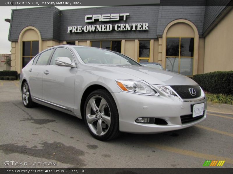 Mercury Metallic / Black 2010 Lexus GS 350