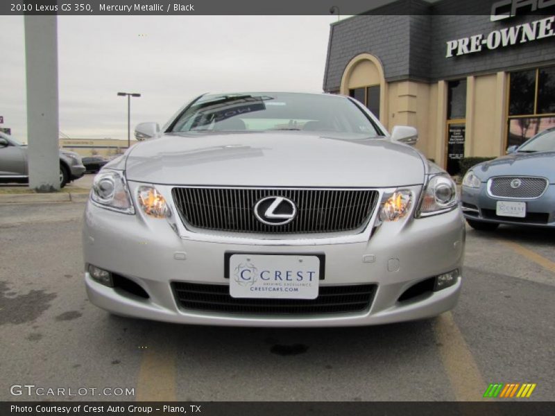 Mercury Metallic / Black 2010 Lexus GS 350