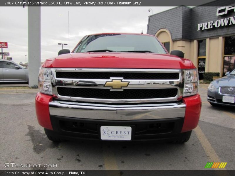 Victory Red / Dark Titanium Gray 2007 Chevrolet Silverado 1500 LS Crew Cab