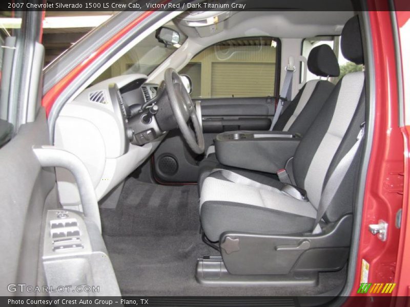 Victory Red / Dark Titanium Gray 2007 Chevrolet Silverado 1500 LS Crew Cab