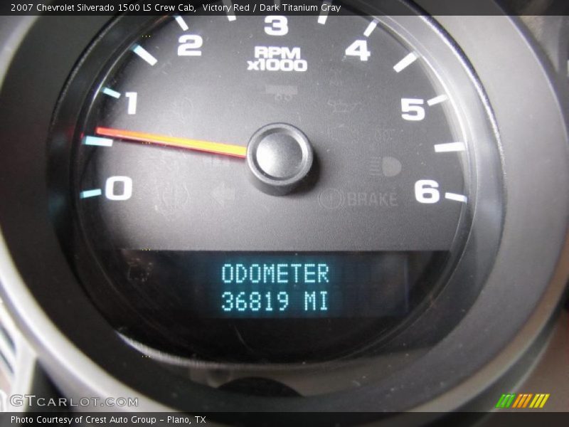 Victory Red / Dark Titanium Gray 2007 Chevrolet Silverado 1500 LS Crew Cab