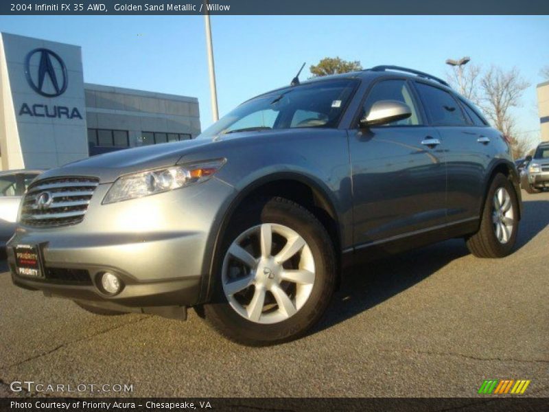 Golden Sand Metallic / Willow 2004 Infiniti FX 35 AWD
