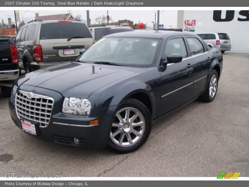 Steel Blue Metallic / Dark Khaki/Light Graystone 2007 Chrysler 300 Touring