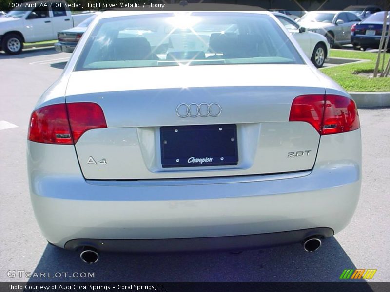 Light Silver Metallic / Ebony 2007 Audi A4 2.0T Sedan