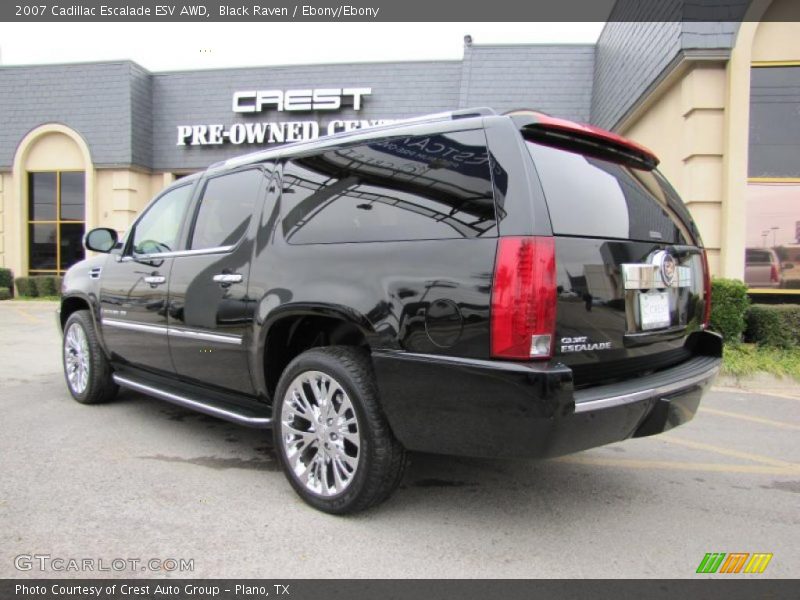 Black Raven / Ebony/Ebony 2007 Cadillac Escalade ESV AWD