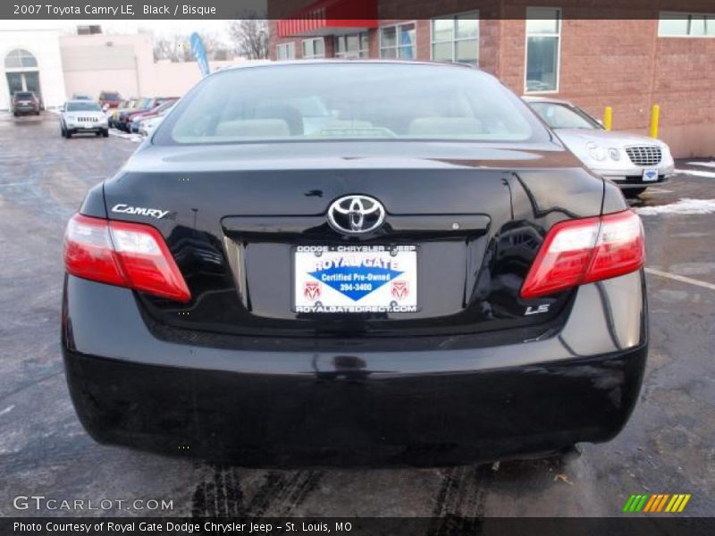 Black / Bisque 2007 Toyota Camry LE