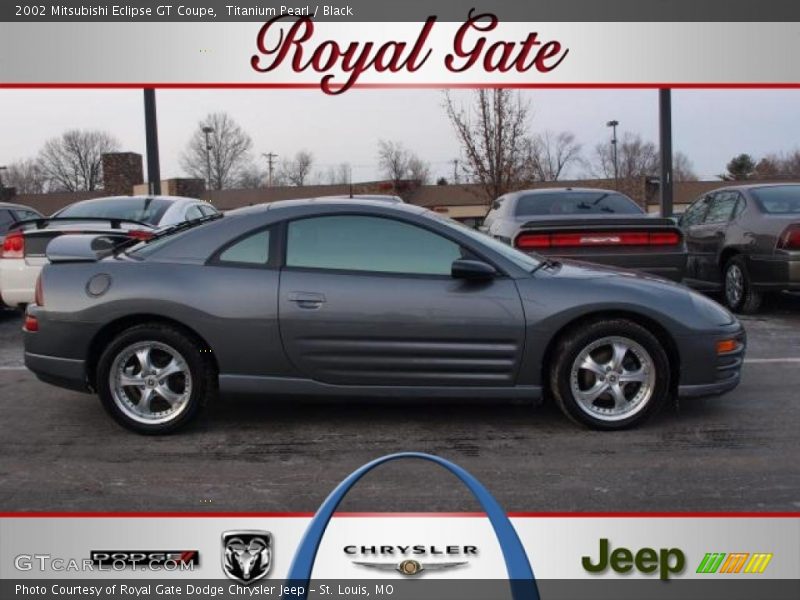 Titanium Pearl / Black 2002 Mitsubishi Eclipse GT Coupe