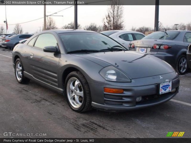 Titanium Pearl / Black 2002 Mitsubishi Eclipse GT Coupe