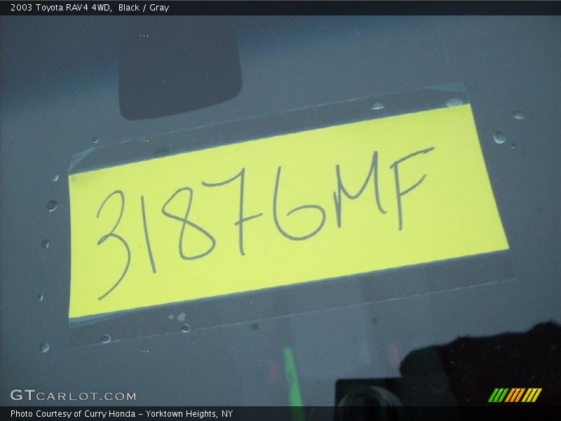 Black / Gray 2003 Toyota RAV4 4WD