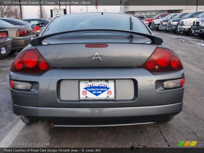 Titanium Pearl / Black 2002 Mitsubishi Eclipse GT Coupe