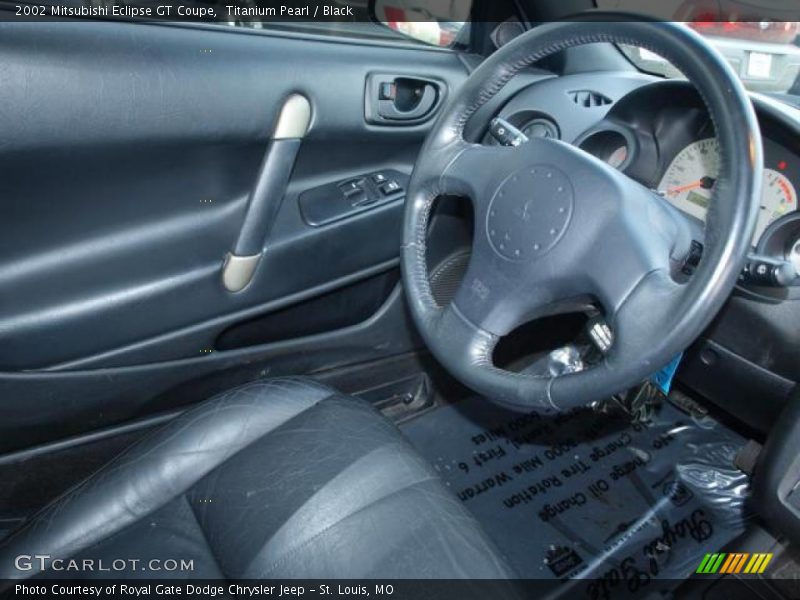 Titanium Pearl / Black 2002 Mitsubishi Eclipse GT Coupe