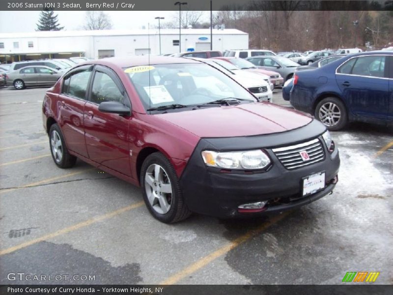 Berry Red / Gray 2006 Saturn ION 3 Sedan