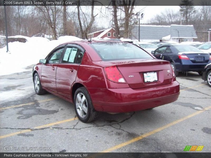 Berry Red / Gray 2006 Saturn ION 3 Sedan