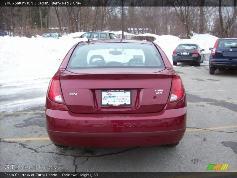 Berry Red / Gray 2006 Saturn ION 3 Sedan