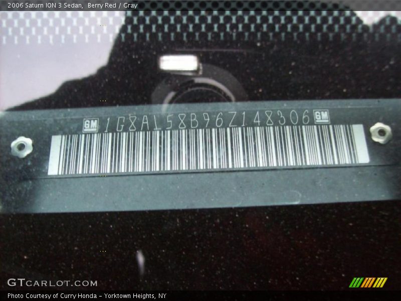 Berry Red / Gray 2006 Saturn ION 3 Sedan