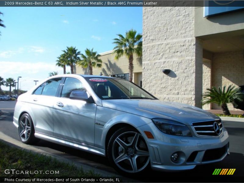 Iridium Silver Metallic / Black AMG Premium Leather 2009 Mercedes-Benz C 63 AMG