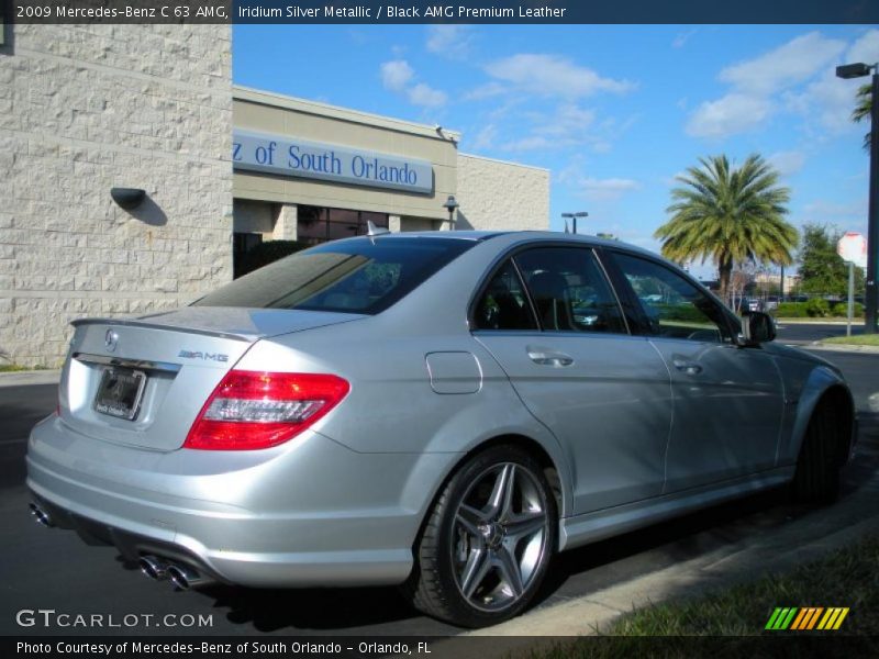 Iridium Silver Metallic / Black AMG Premium Leather 2009 Mercedes-Benz C 63 AMG