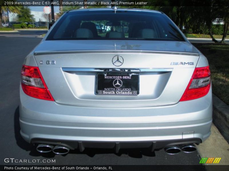 Iridium Silver Metallic / Black AMG Premium Leather 2009 Mercedes-Benz C 63 AMG