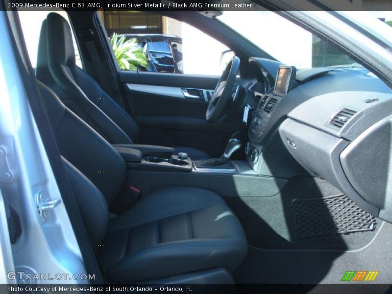 Iridium Silver Metallic / Black AMG Premium Leather 2009 Mercedes-Benz C 63 AMG