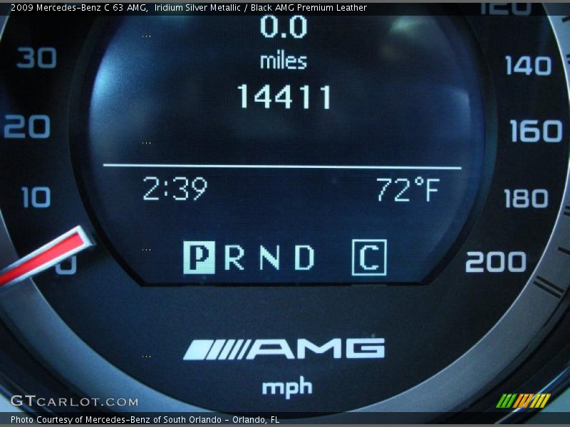 Iridium Silver Metallic / Black AMG Premium Leather 2009 Mercedes-Benz C 63 AMG