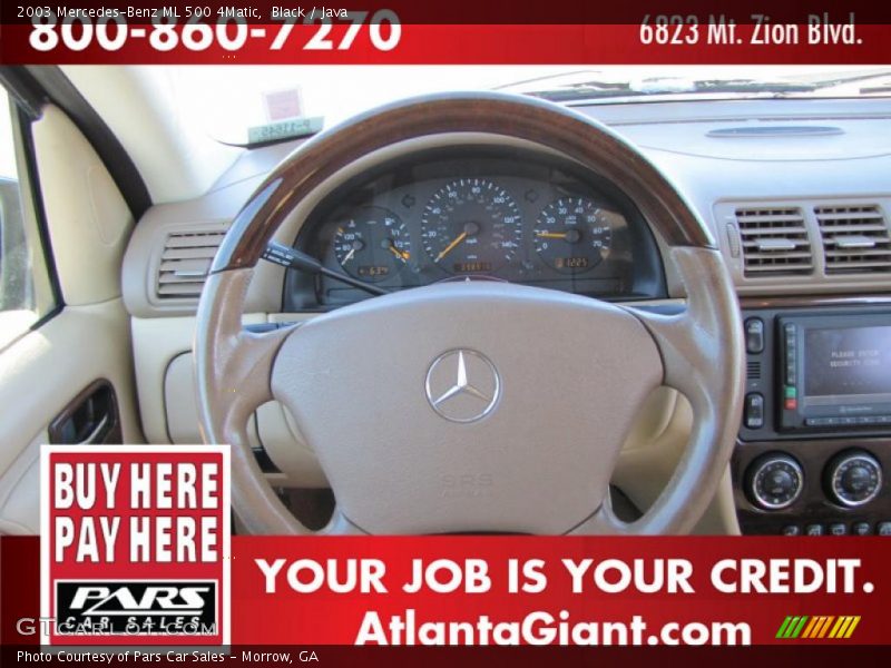 Black / Java 2003 Mercedes-Benz ML 500 4Matic